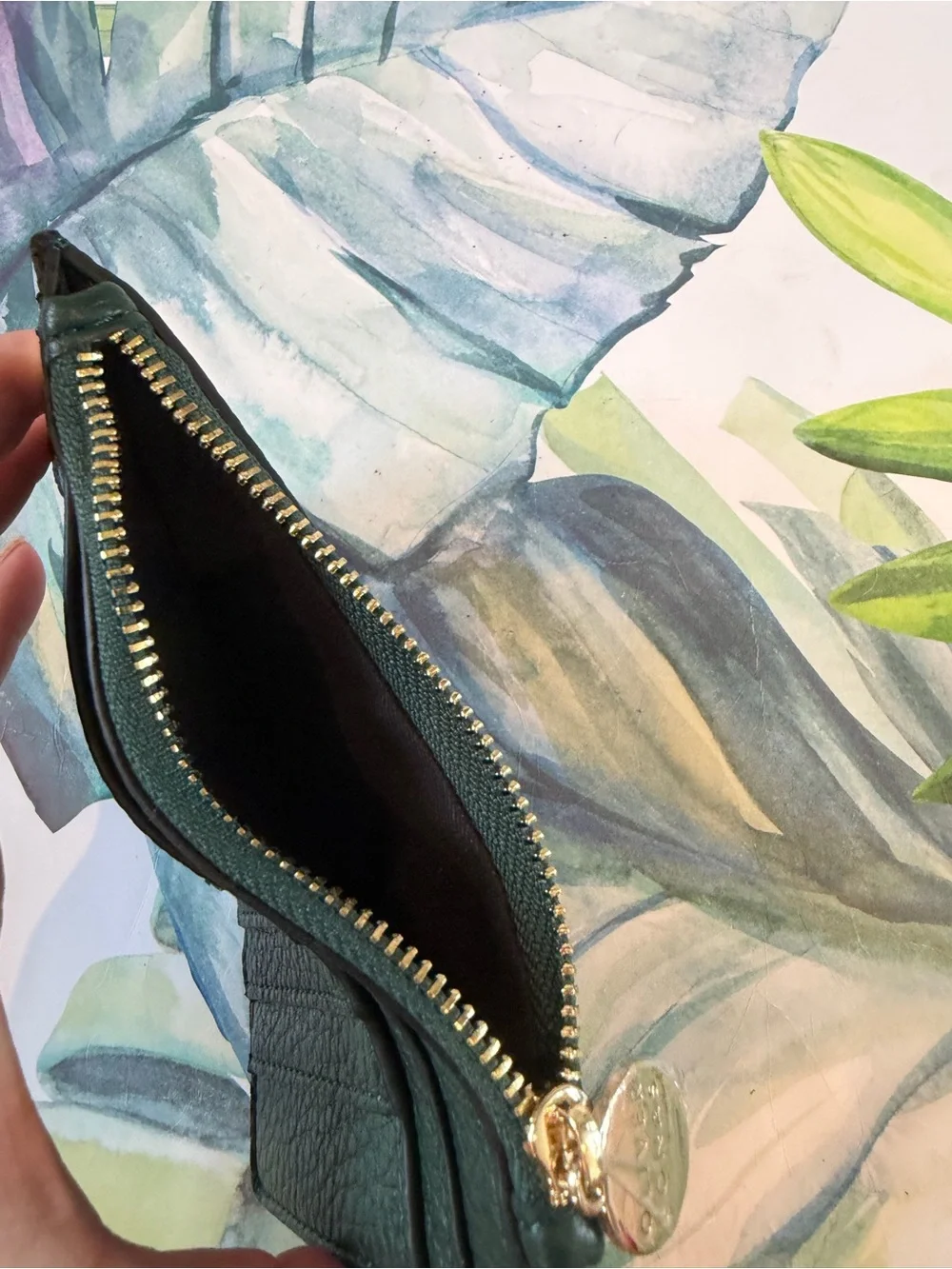 Oliver Bonas wallet - Dark Green
